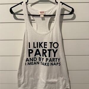 Mossimo Supply Co. White Party Tank Top Women’s XS‎